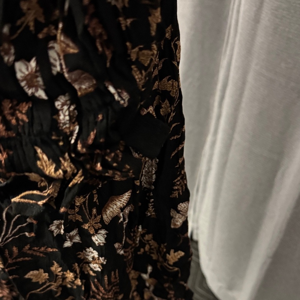 Disturbia Black Dress with Floral and Mushroom Print - Picture 8 of 15